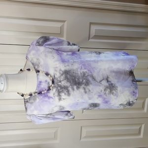 WESTMOON, , NWOT,  Women's Top,  Size Large,  purple 💜and gray